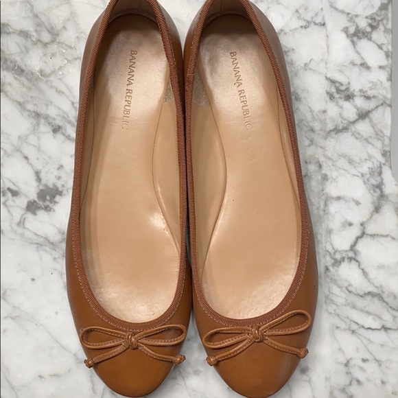 Banana Republic Shoes - Banana Republic Brown Ashley Bow Ballet Flats